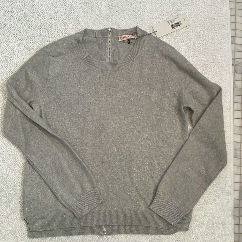 Rebeca Taylor metallic grey/silver sweater